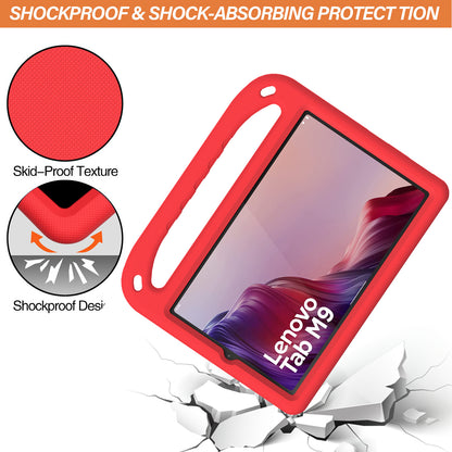 Kickstand Tablet Case for Lenovo Tab M9 , Hand Grip EVA Shockproof Tablet Cover