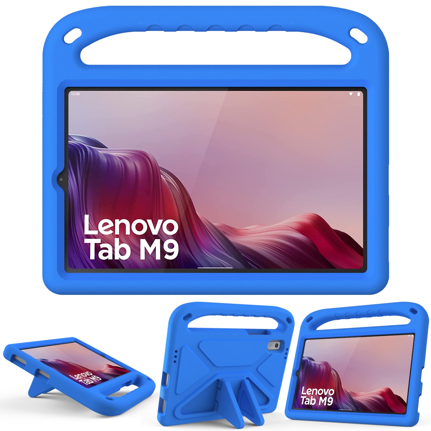 Kickstand Tablet Case for Lenovo Tab M9 , Hand Grip EVA Shockproof Tablet Cover
