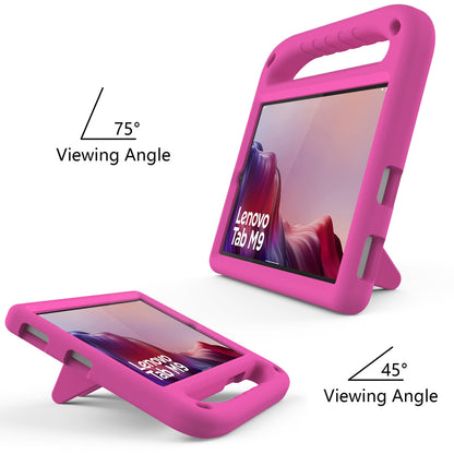 Kickstand Tablet Case for Lenovo Tab M9 , Hand Grip EVA Shockproof Tablet Cover