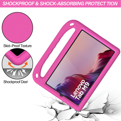 Kickstand Tablet Case for Lenovo Tab M9 , Hand Grip EVA Shockproof Tablet Cover