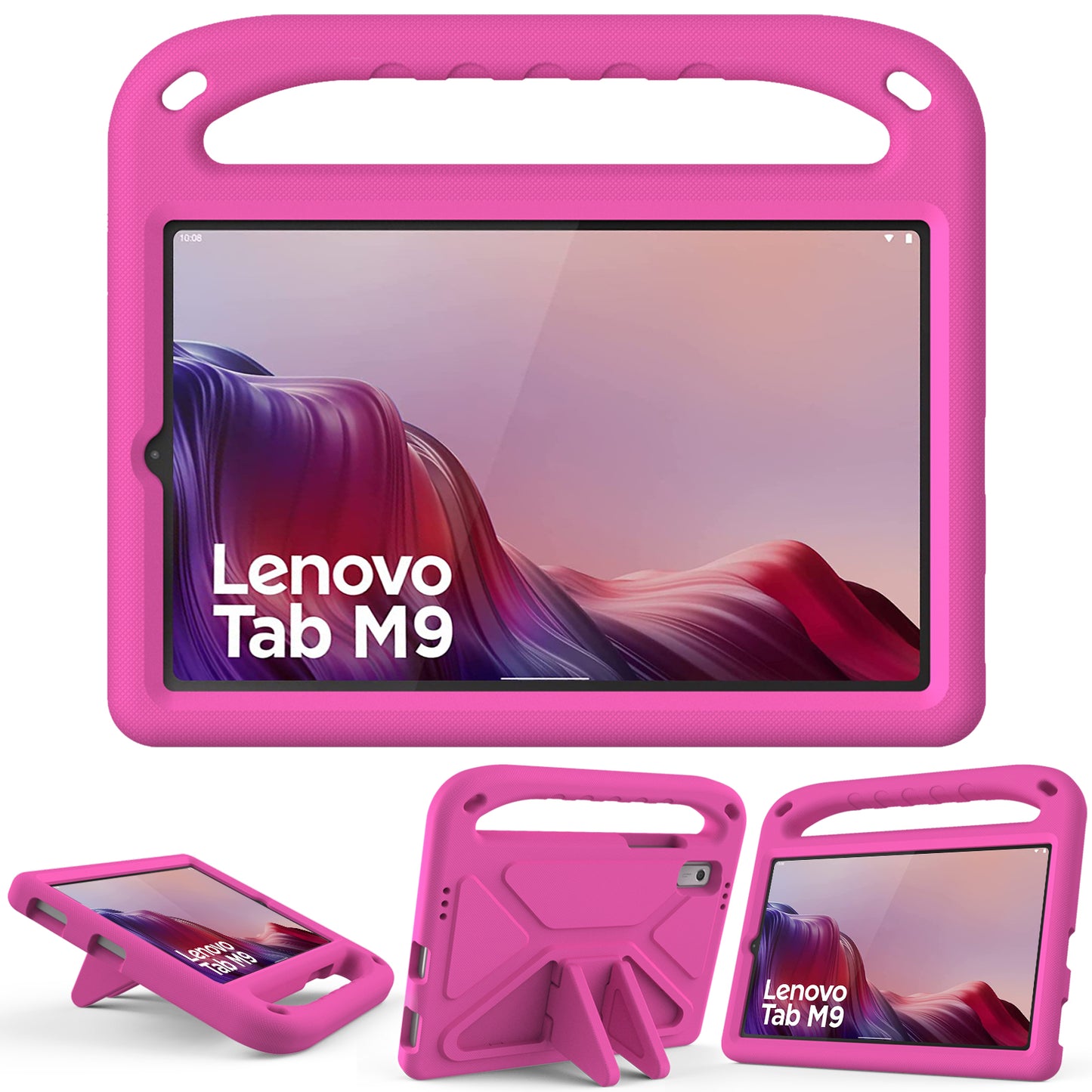 Kickstand Tablet Case for Lenovo Tab M9 , Hand Grip EVA Shockproof Tablet Cover