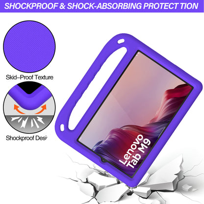 Kickstand Tablet Case for Lenovo Tab M9 , Hand Grip EVA Shockproof Tablet Cover