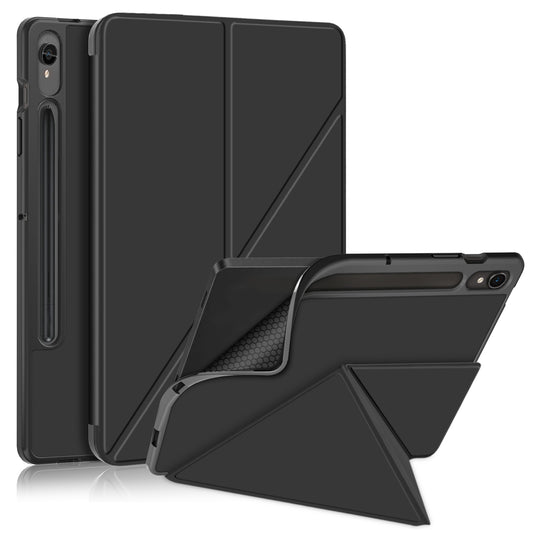 Tablet Case for Samsung Galaxy Tab S9 SM-X710, SM-X716B, SM-X718U PU Leather Origami Stand Protective Cover