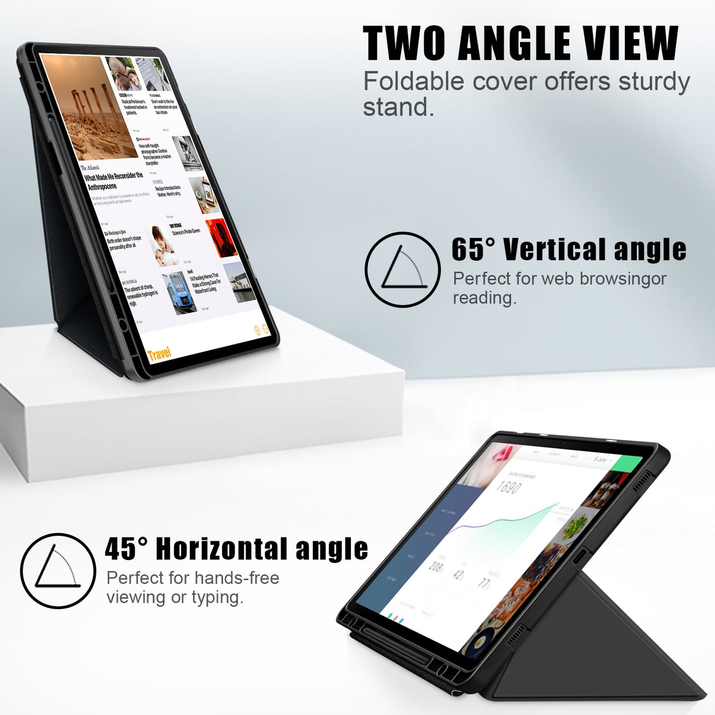 Tablet Case for Samsung Galaxy Tab S9 SM-X710, SM-X716B, SM-X718U PU Leather Origami Stand Protective Cover
