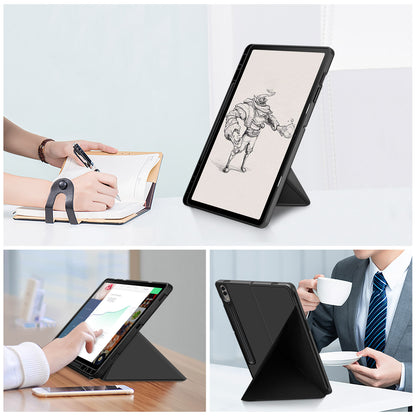 Origami Stand Case for Samsung Galaxy Tab S9+ SM-X810 (Wi-Fi), SM-X816B (5G Global), SM-X818U (5G US) PU Leather Smart Tablet Cover