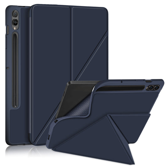 Origami Stand Case for Samsung Galaxy Tab S9+ SM-X810 (Wi-Fi), SM-X816B (5G Global), SM-X818U (5G US) PU Leather Smart Tablet Cover