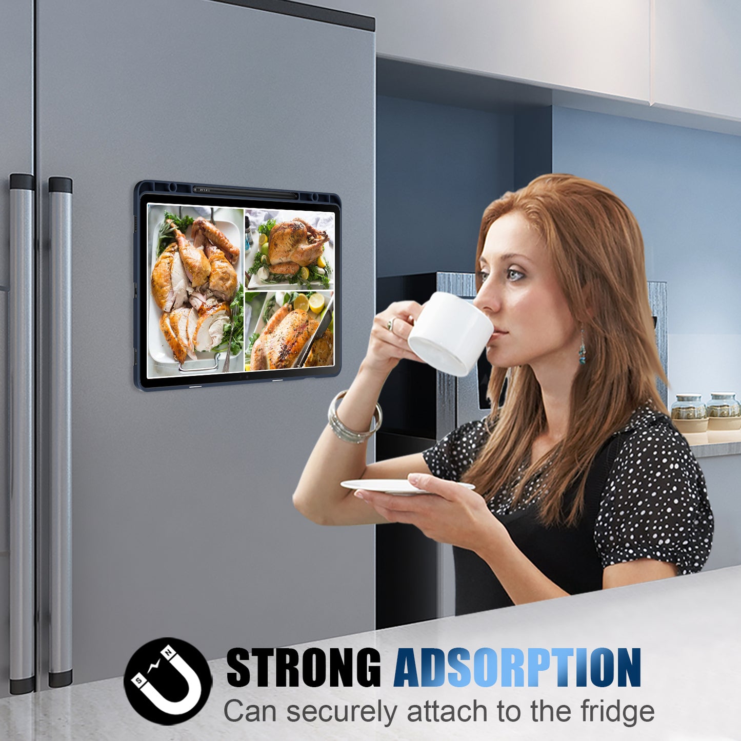 Origami Stand Case for Samsung Galaxy Tab S9+ SM-X810 (Wi-Fi), SM-X816B (5G Global), SM-X818U (5G US) PU Leather Smart Tablet Cover