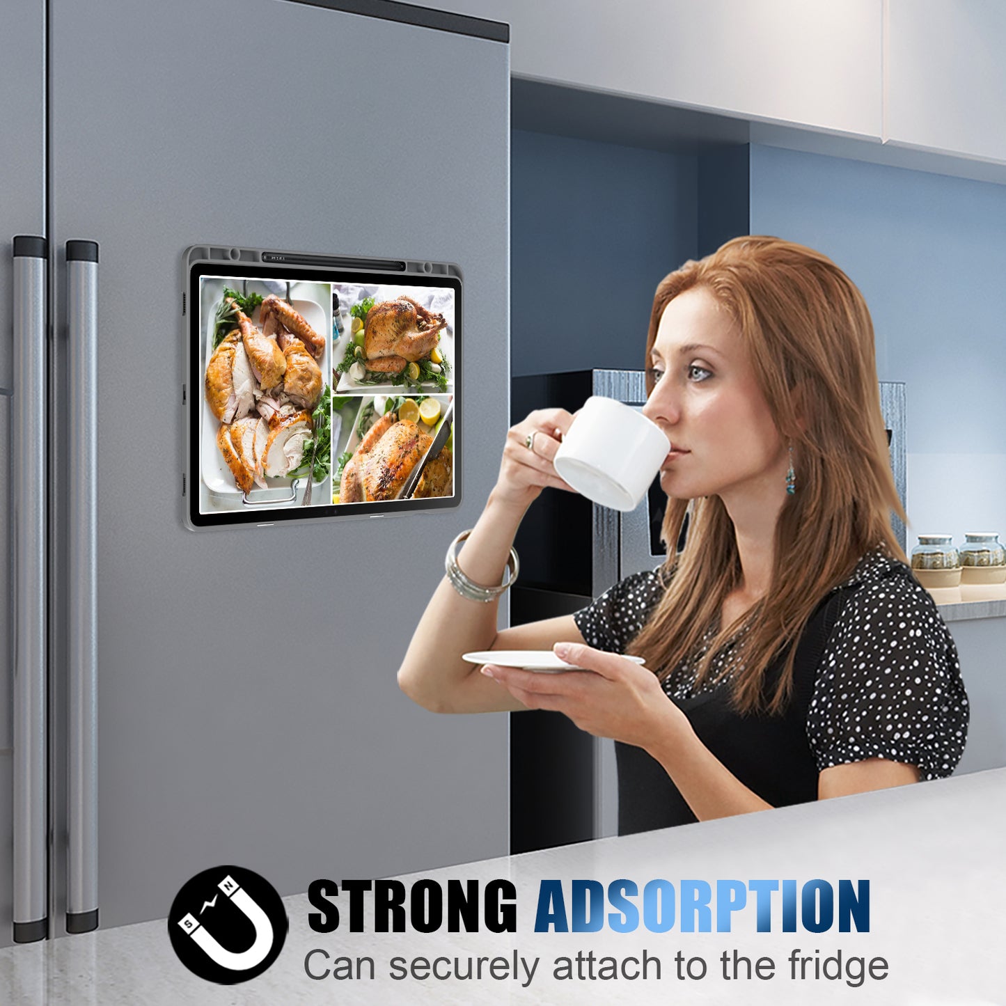 Origami Stand Case for Samsung Galaxy Tab S9+ SM-X810 (Wi-Fi), SM-X816B (5G Global), SM-X818U (5G US) PU Leather Smart Tablet Cover