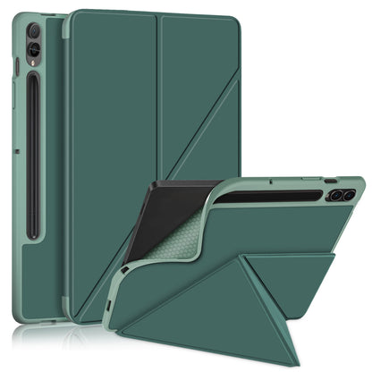 Origami Stand Case for Samsung Galaxy Tab S9+ SM-X810 (Wi-Fi), SM-X816B (5G Global), SM-X818U (5G US) PU Leather Smart Tablet Cover