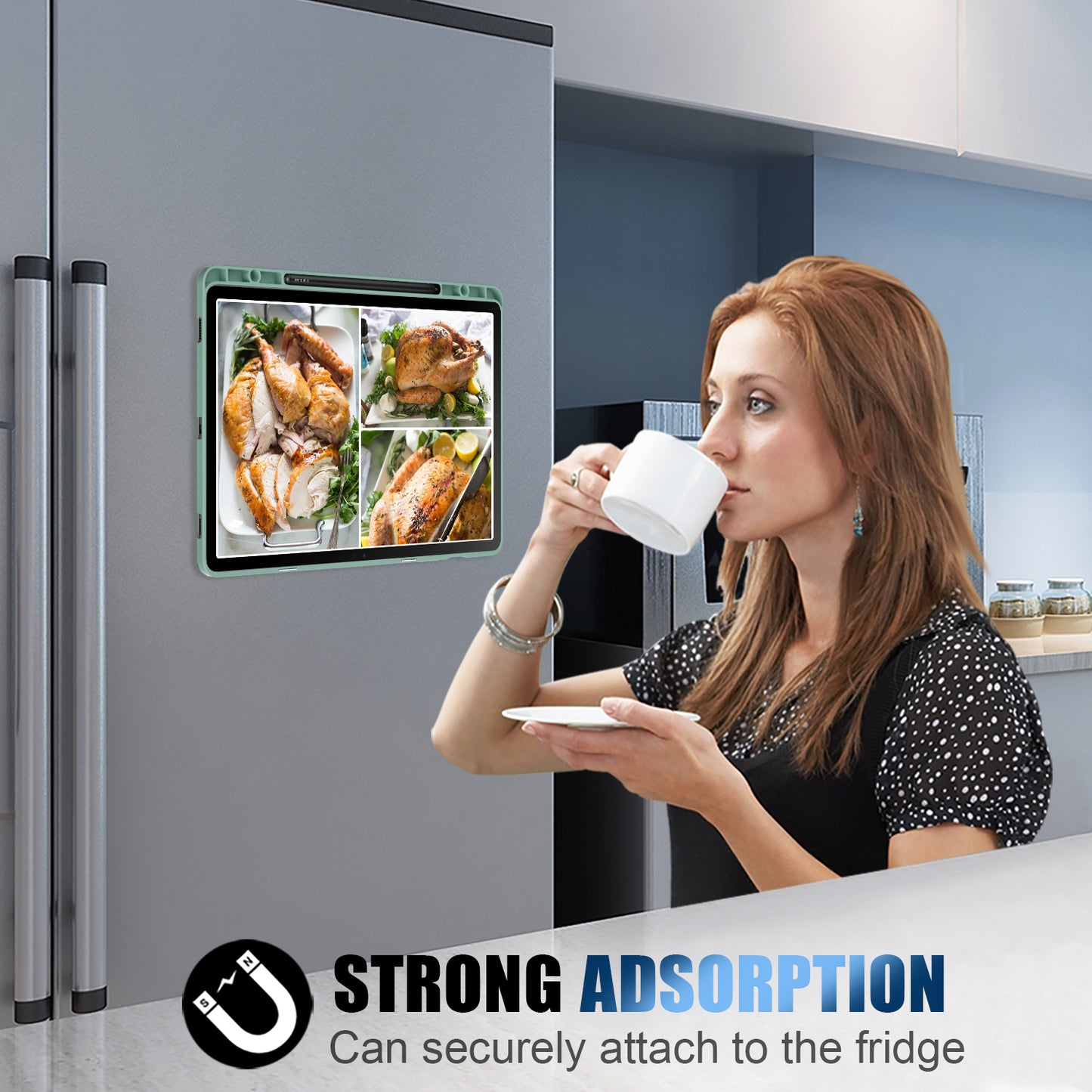 Origami Stand Case for Samsung Galaxy Tab S9+ SM-X810 (Wi-Fi), SM-X816B (5G Global), SM-X818U (5G US) PU Leather Smart Tablet Cover