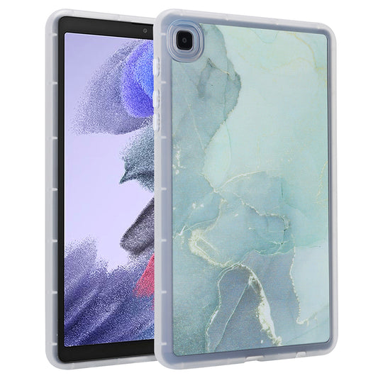 Tablet Case for Samsung Galaxy Tab A7 Lite 8.7-inch T220 T225 , Marble Pattern Printing TPU Soft Skin Protective Cover