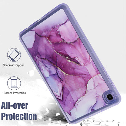 Tablet Case for Samsung Galaxy Tab A7 Lite 8.7-inch T220 T225 , Marble Pattern Printing TPU Soft Skin Protective Cover