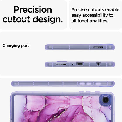 Tablet Case for Samsung Galaxy Tab A7 Lite 8.7-inch T220 T225 , Marble Pattern Printing TPU Soft Skin Protective Cover