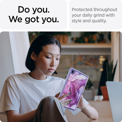 Tablet Case for Samsung Galaxy Tab A7 Lite 8.7-inch T220 T225 , Marble Pattern Printing TPU Soft Skin Protective Cover