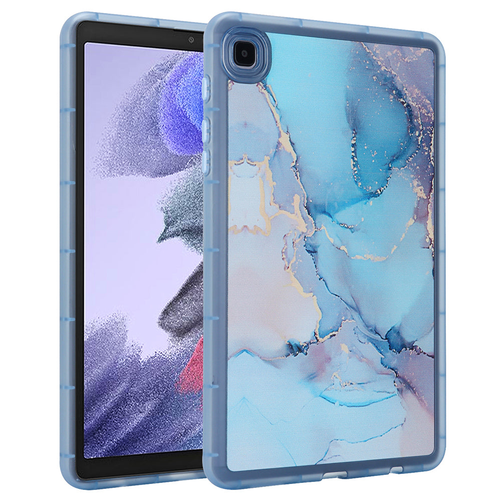 Tablet Case for Samsung Galaxy Tab A7 Lite 8.7-inch T220 T225 , Marble Pattern Printing TPU Soft Skin Protective Cover