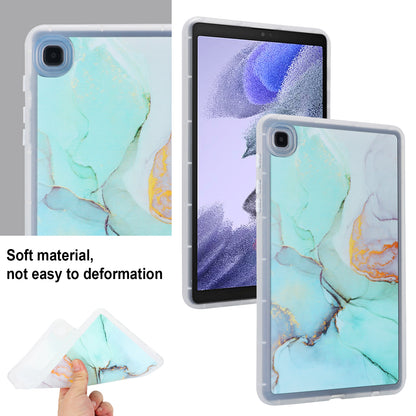 Tablet Case for Samsung Galaxy Tab A7 Lite 8.7-inch T220 T225 , Marble Pattern Printing TPU Soft Skin Protective Cover