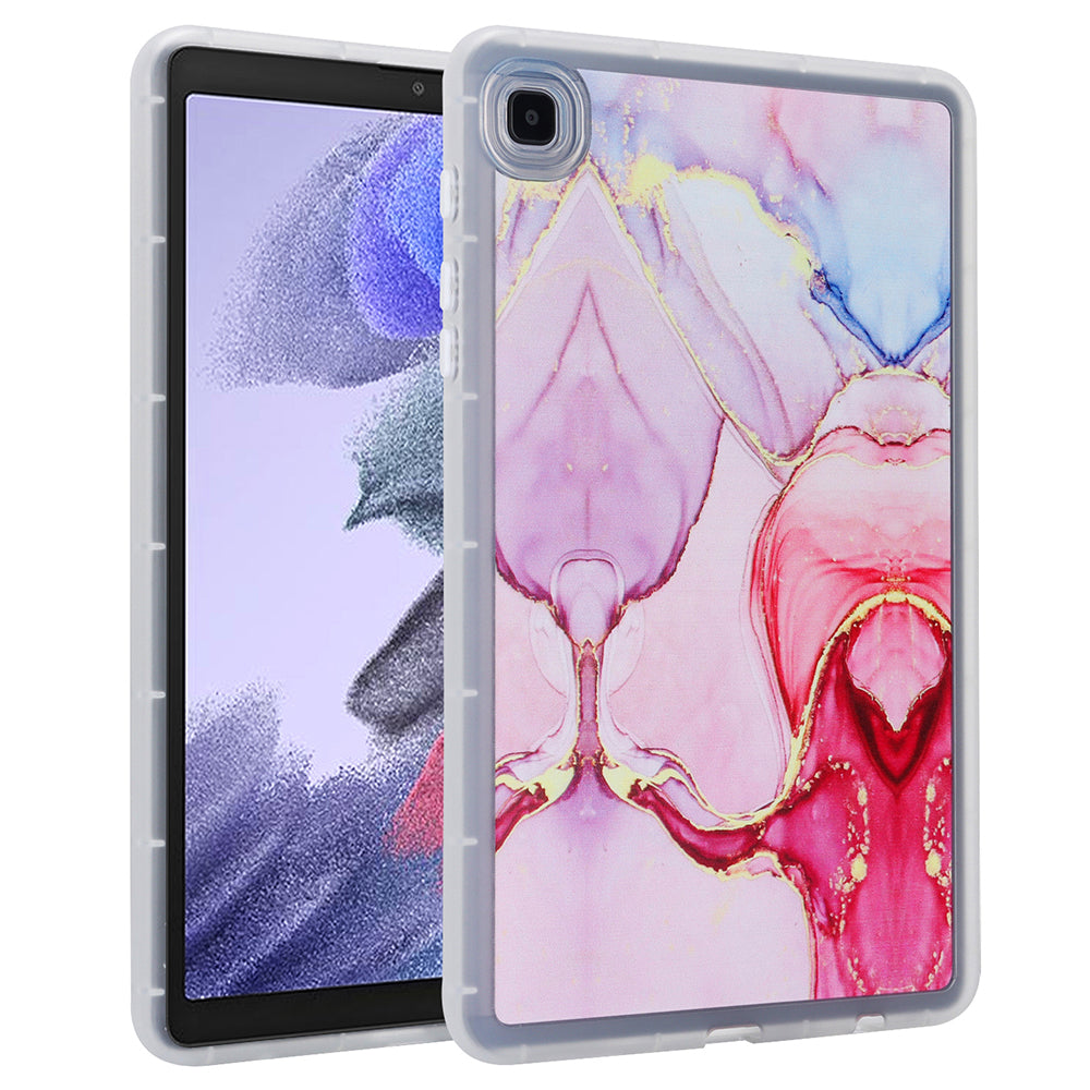 Tablet Case for Samsung Galaxy Tab A7 Lite 8.7-inch T220 T225 , Marble Pattern Printing TPU Soft Skin Protective Cover