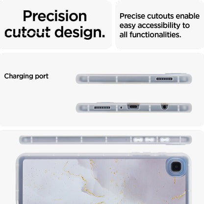 Tablet Case for Samsung Galaxy Tab A7 Lite 8.7-inch T220 T225 , Marble Pattern Printing TPU Soft Skin Protective Cover