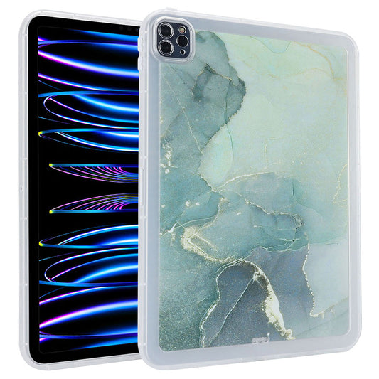 For iPad Pro 11 (2020) / (2021) / (2022) Soft TPU Tablet Case Marble Pattern Printing Back Shell
