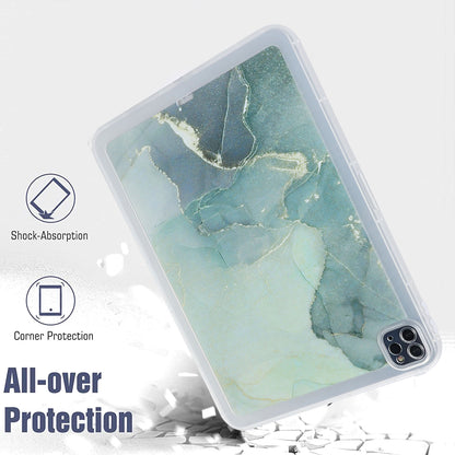 For iPad Pro 11 (2020) / (2021) / (2022) Soft TPU Tablet Case Marble Pattern Printing Back Shell