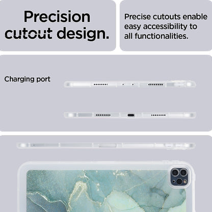 For iPad Pro 11 (2020) / (2021) / (2022) Soft TPU Tablet Case Marble Pattern Printing Back Shell
