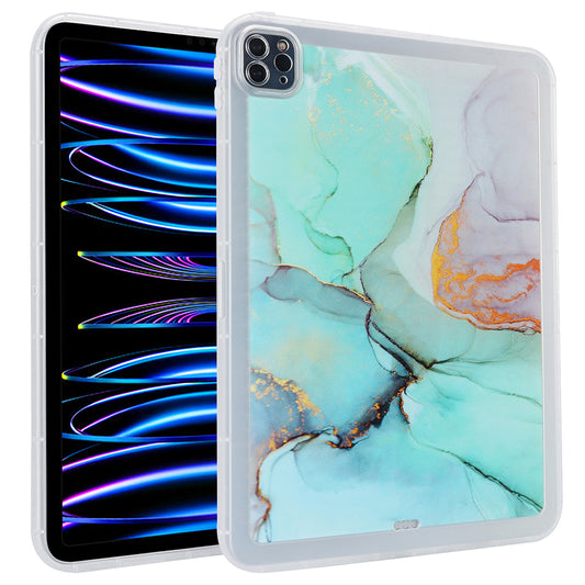 For iPad Pro 11 (2020) / (2021) / (2022) Soft TPU Tablet Case Marble Pattern Printing Back Shell