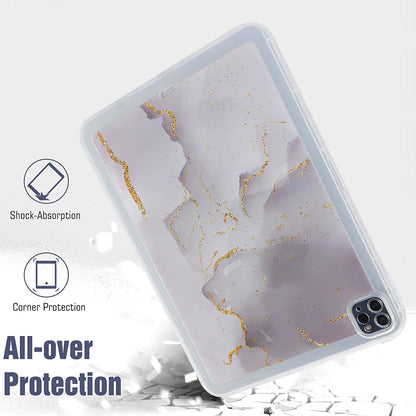 For iPad Pro 11 (2020) / (2021) / (2022) Soft TPU Tablet Case Marble Pattern Printing Back Shell