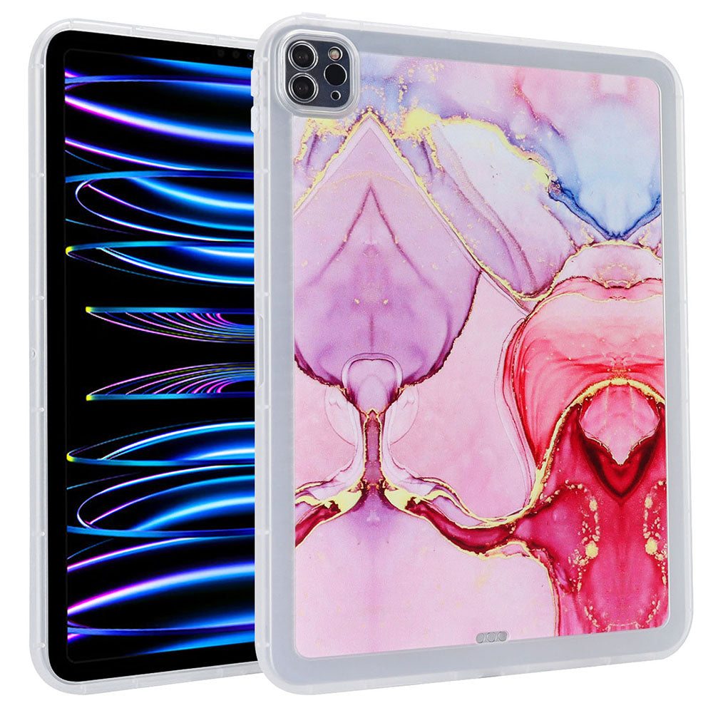 For iPad Pro 11 (2020) / (2021) / (2022) Soft TPU Tablet Case Marble Pattern Printing Back Shell