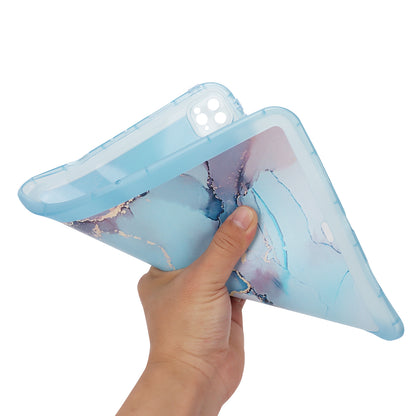 For iPad Pro 11 (2020) / (2021) / (2022) Soft TPU Tablet Case Marble Pattern Printing Back Shell