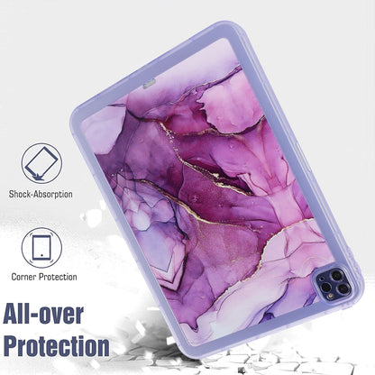 For iPad Pro 11 (2020) / (2021) / (2022) Soft TPU Tablet Case Marble Pattern Printing Back Shell