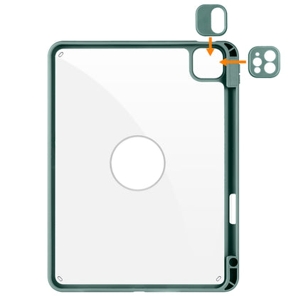 For iPad Pro 11 (2021) / (2020) / (2022) / iPad Air (2020) / (2022) Anti-Drop Tablet Case Rotating Stand PU Leather TPU Cover