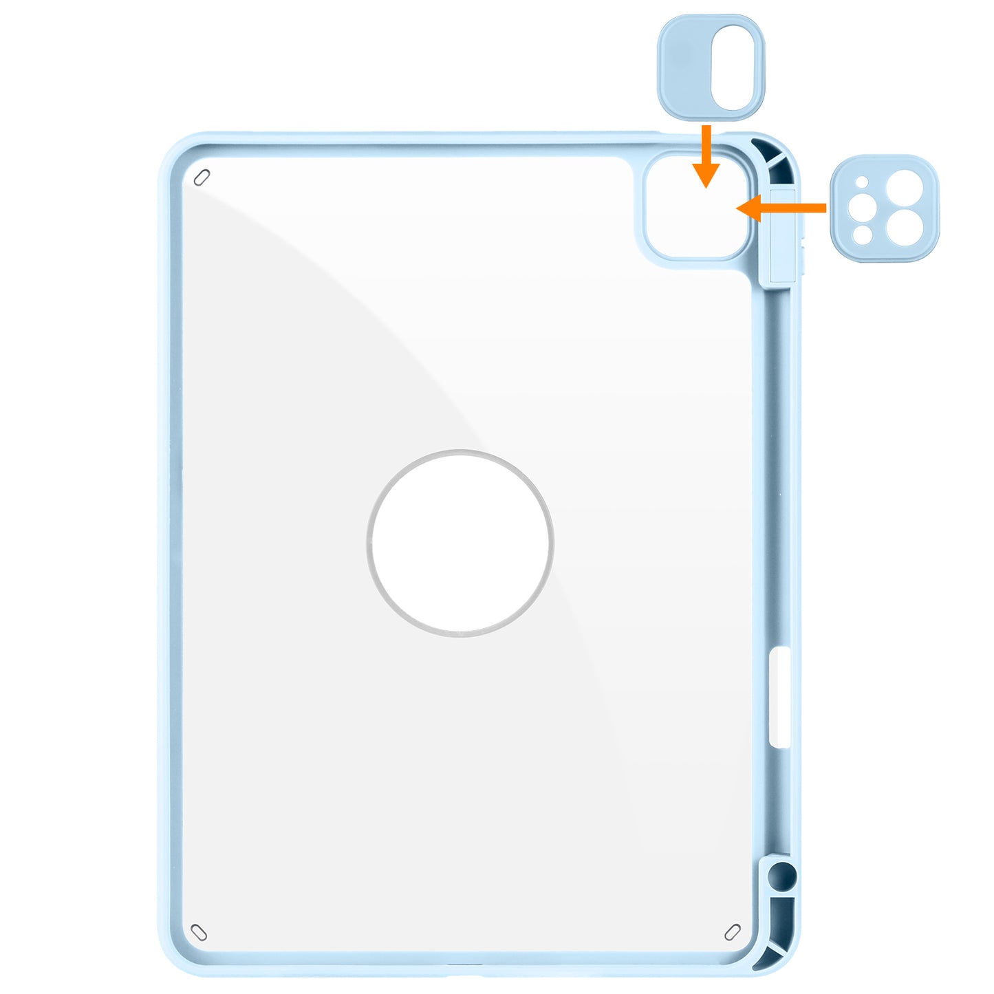 For iPad Pro 11 (2021) / (2020) / (2022) / iPad Air (2020) / (2022) Anti-Drop Tablet Case Rotating Stand PU Leather TPU Cover