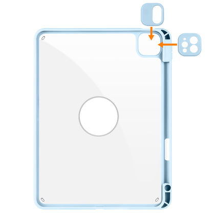 For iPad Pro 11 (2021) / (2020) / (2022) / iPad Air (2020) / (2022) Anti-Drop Tablet Case Rotating Stand PU Leather TPU Cover