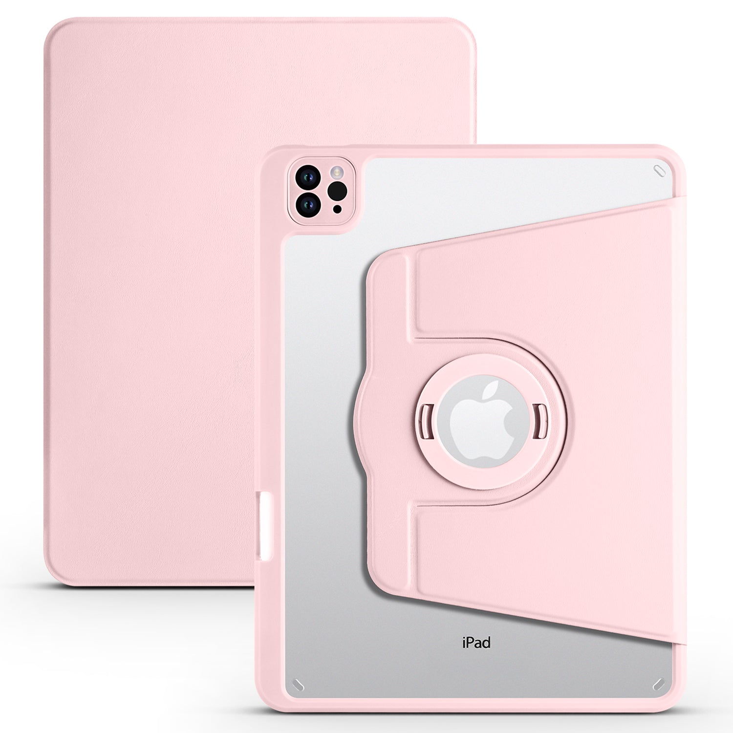 For iPad Pro 11 (2021) / (2020) / (2022) / iPad Air (2020) / (2022) Anti-Drop Tablet Case Rotating Stand PU Leather TPU Cover