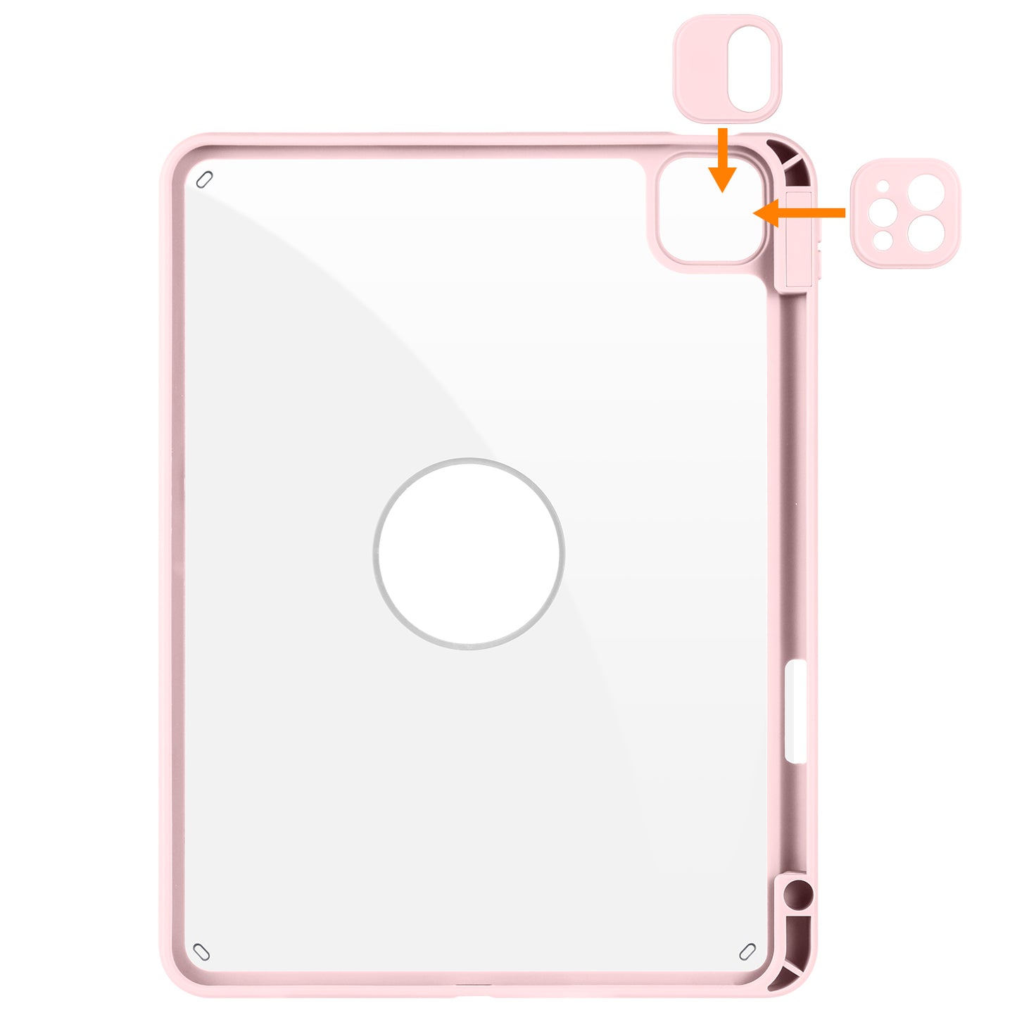 For iPad Pro 11 (2021) / (2020) / (2022) / iPad Air (2020) / (2022) Anti-Drop Tablet Case Rotating Stand PU Leather TPU Cover