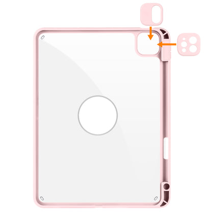 For iPad Pro 11 (2021) / (2020) / (2022) / iPad Air (2020) / (2022) Anti-Drop Tablet Case Rotating Stand PU Leather TPU Cover