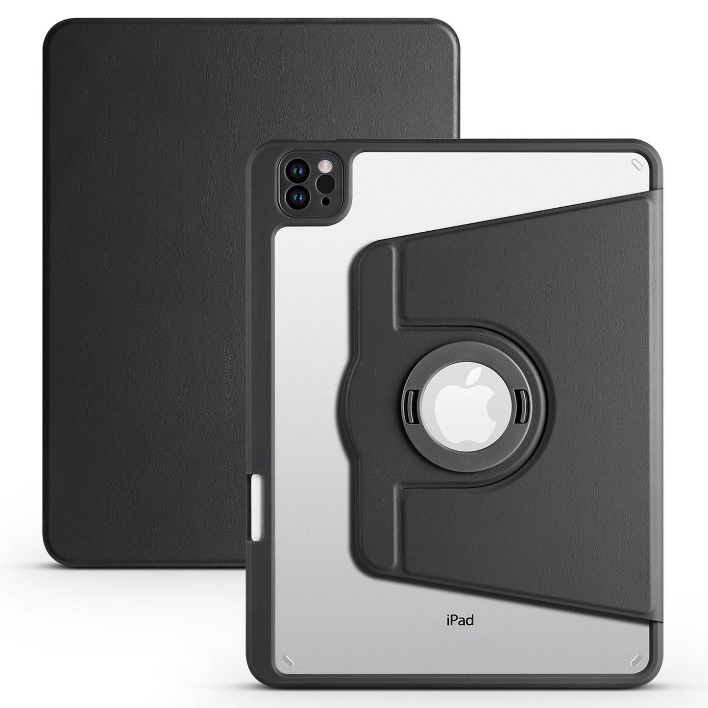 For iPad Pro 11 (2021) / (2020) / (2022) / iPad Air (2020) / (2022) Anti-Drop Tablet Case Rotating Stand PU Leather TPU Cover
