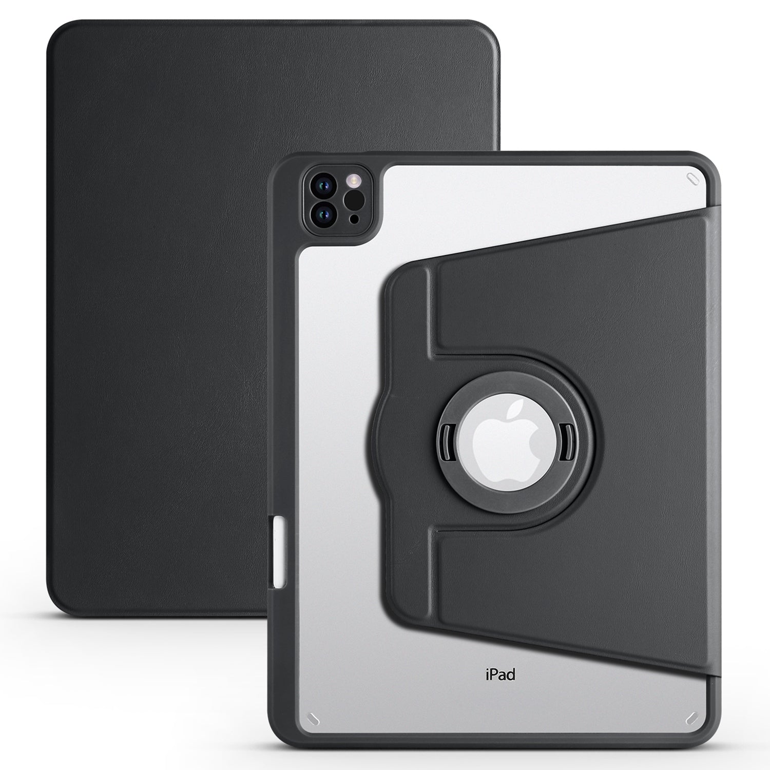 For iPad Pro 11 (2021) / (2020) / (2022) / iPad Air (2020) / (2022) Anti-Drop Tablet Case Rotating Stand PU Leather TPU Cover
