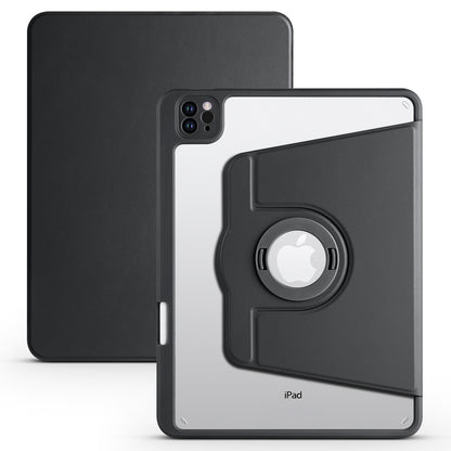 For iPad Pro 11 (2021) / (2020) / (2022) / iPad Air (2020) / (2022) Anti-Drop Tablet Case Rotating Stand PU Leather TPU Cover