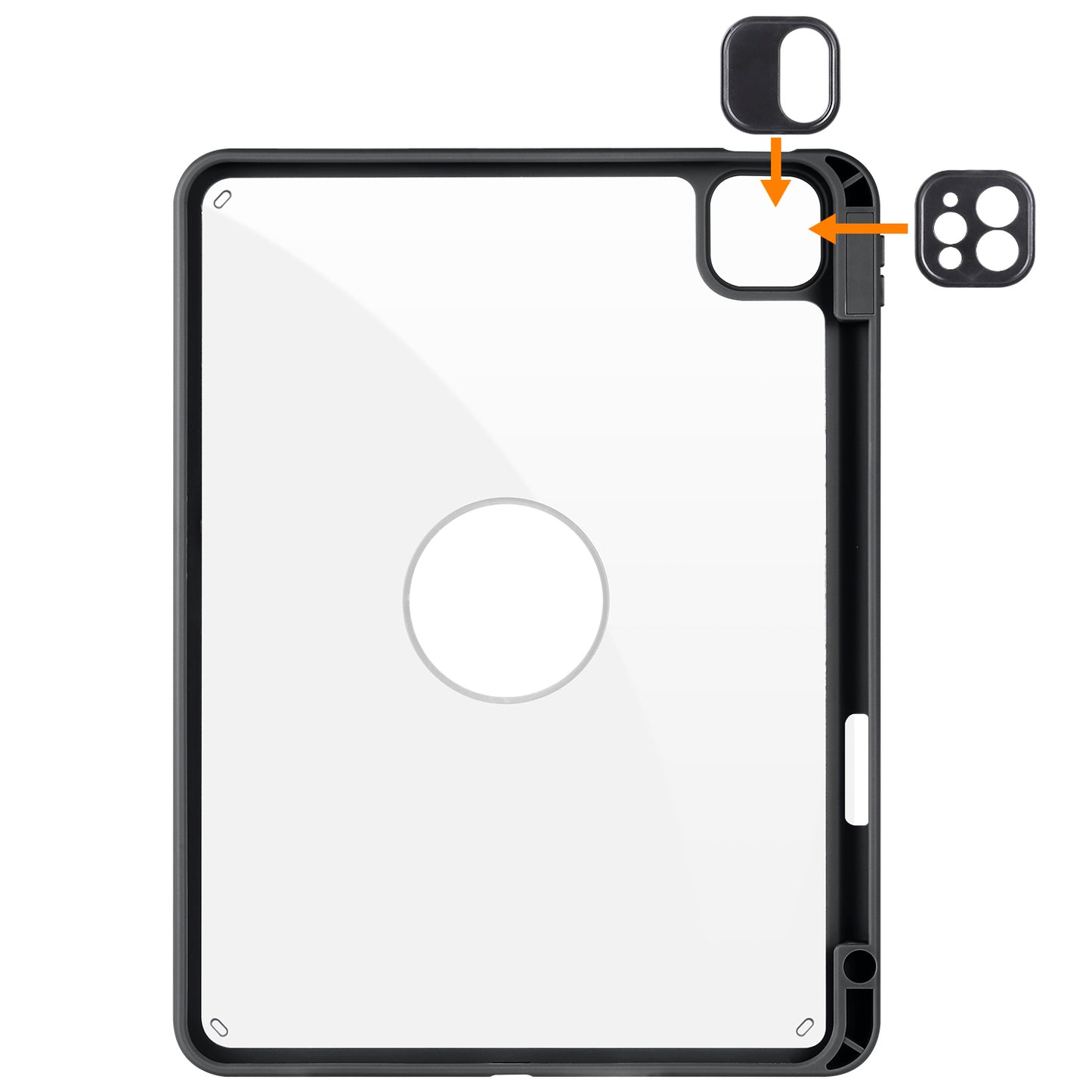 For iPad Pro 11 (2021) / (2020) / (2022) / iPad Air (2020) / (2022) Anti-Drop Tablet Case Rotating Stand PU Leather TPU Cover