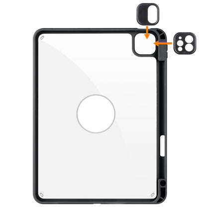 For iPad Pro 11 (2021) / (2020) / (2022) / iPad Air (2020) / (2022) Anti-Drop Tablet Case Rotating Stand PU Leather TPU Cover