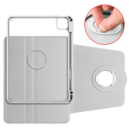 For iPad Pro 11 (2021) / (2020) / (2022) / iPad Air (2020) / (2022) Anti-Drop Tablet Case Rotating Stand PU Leather TPU Cover