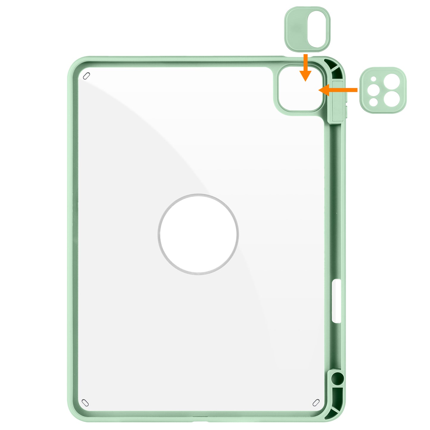 For iPad Pro 11 (2021) / (2020) / (2022) / iPad Air (2020) / (2022) Anti-Drop Tablet Case Rotating Stand PU Leather TPU Cover