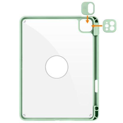 For iPad Pro 11 (2021) / (2020) / (2022) / iPad Air (2020) / (2022) Anti-Drop Tablet Case Rotating Stand PU Leather TPU Cover