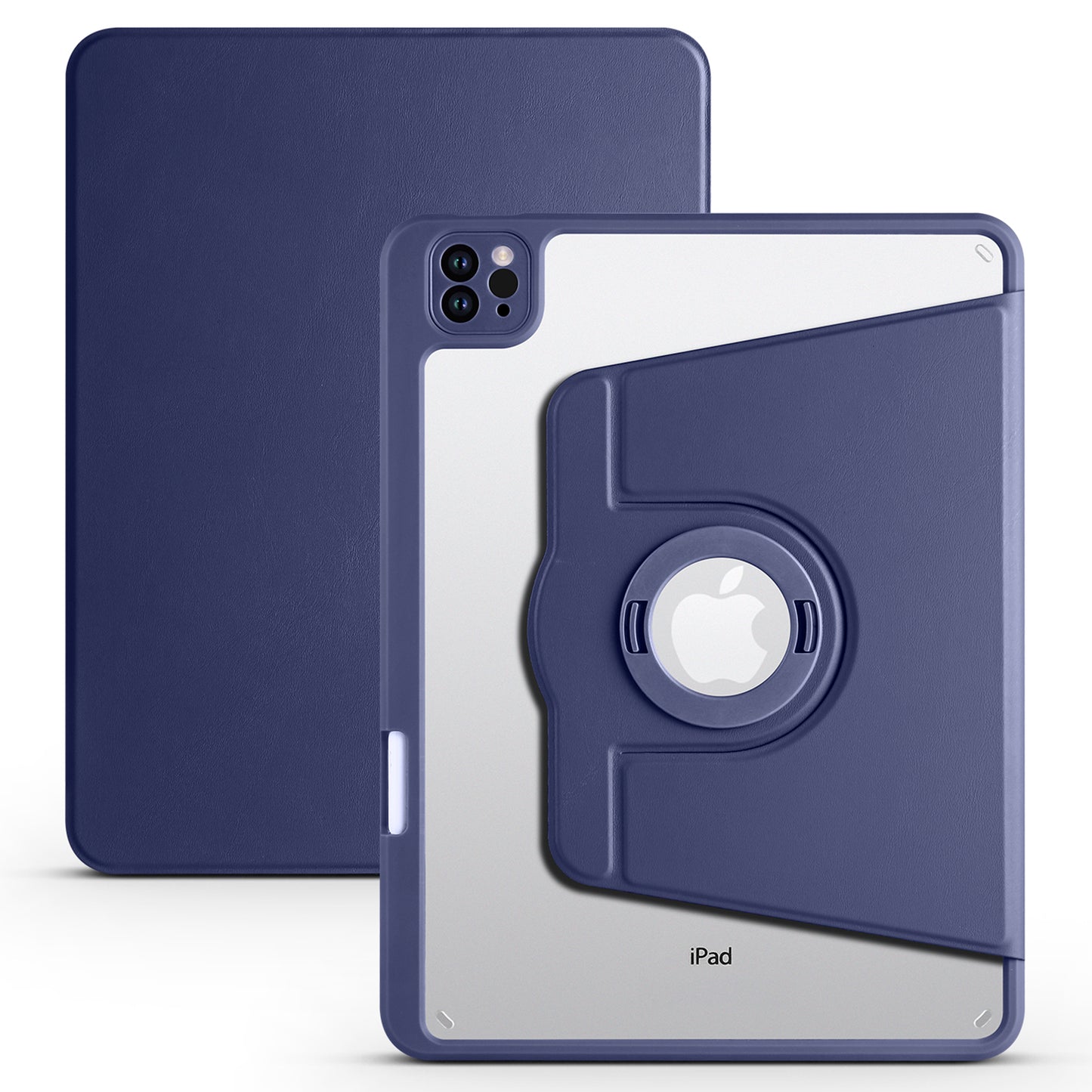 For iPad Pro 11 (2021) / (2020) / (2022) / iPad Air (2020) / (2022) Anti-Drop Tablet Case Rotating Stand PU Leather TPU Cover