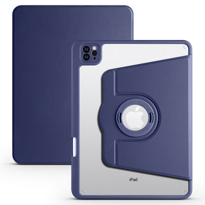 For iPad Pro 11 (2021) / (2020) / (2022) / iPad Air (2020) / (2022) Anti-Drop Tablet Case Rotating Stand PU Leather TPU Cover