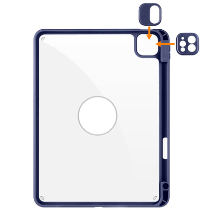 For iPad Pro 11 (2021) / (2020) / (2022) / iPad Air (2020) / (2022) Anti-Drop Tablet Case Rotating Stand PU Leather TPU Cover