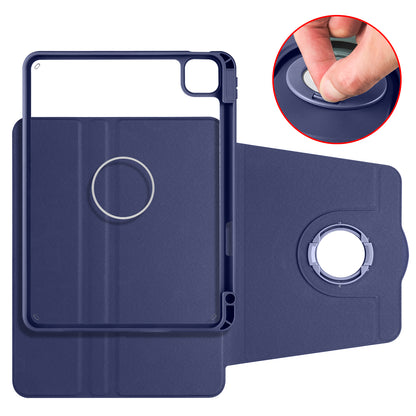 For iPad Pro 11 (2021) / (2020) / (2022) / iPad Air (2020) / (2022) Anti-Drop Tablet Case Rotating Stand PU Leather TPU Cover