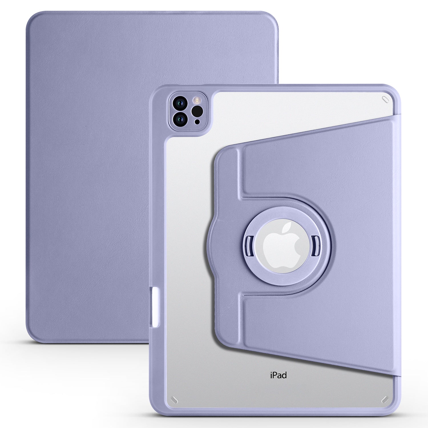 For iPad Pro 11 (2021) / (2020) / (2022) / iPad Air (2020) / (2022) Anti-Drop Tablet Case Rotating Stand PU Leather TPU Cover