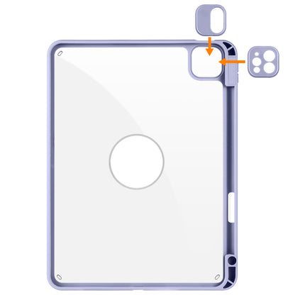 For iPad Pro 11 (2021) / (2020) / (2022) / iPad Air (2020) / (2022) Anti-Drop Tablet Case Rotating Stand PU Leather TPU Cover